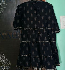 Black Printed Kurti