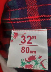 Girls dress multicoloured checks. Age 10-13