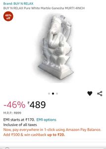 Marble Ganeshji Statue