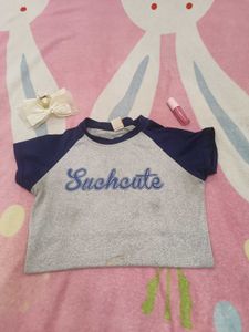"Suchcute" Graphic Tee - Raglan Style