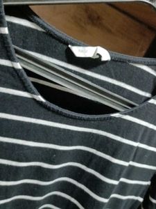 Black And White Striped Dress For Women