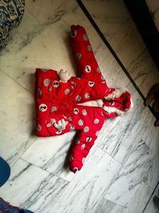 Cute Red Polka Dot Jacket