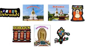 Dehradun Fridge Magnets 7 piece