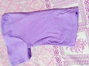 Cute Lilac Buttoned Top