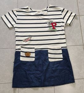 Everyday casual Tshirt dress with patches 😍
