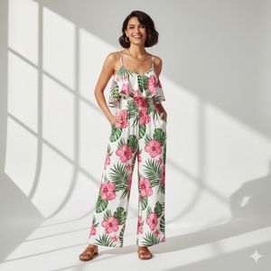 Floral Print Jumpsuit
