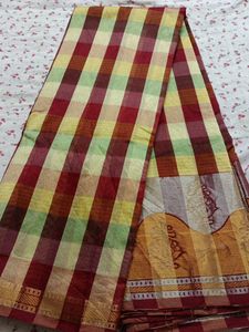 Checkered Saree (multicolour sare