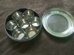 Steel Spice Box With Seven Container/ Masala Dabba