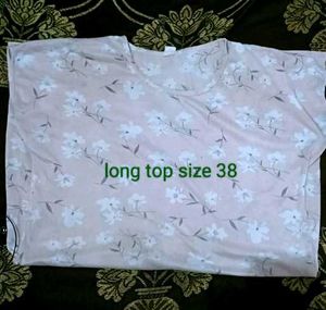 long pink top good condition महिलाओ का गुलाबी रंग