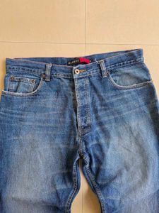 Vintage Blue Denim Jeans | Waist 36&#34; | Relaxed Fit