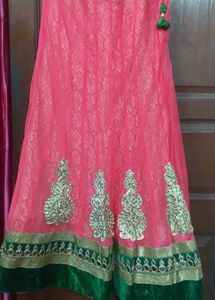 Green &amp; Pink Lehenga Choli