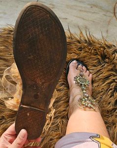 Rhinestone Embellished Sandals