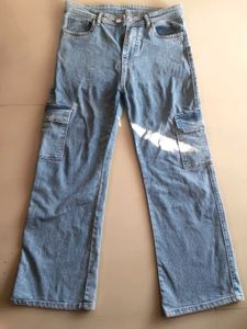 Women Cargo Jeans- New