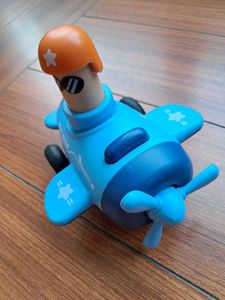 55)Toy Airplane with Pilot &amp; Candy Flower