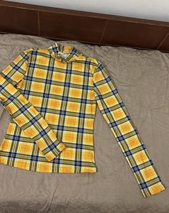 Yellow Mix Colour Plaid Long Sleeves