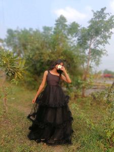 Removable Strap black gown 🖤