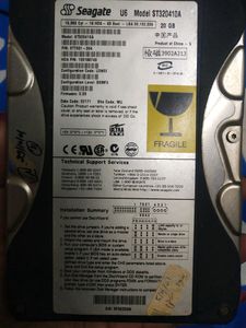 Seagate Hardisk  U6 Model ST320410A