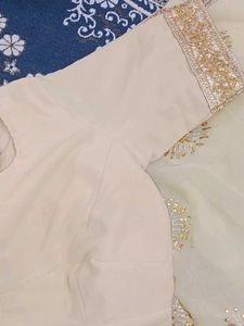 Embroidered Saree With Blouse