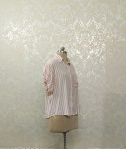 Striped Short Sleeve Button Down