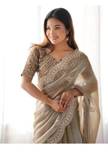 Wedding Wear Saree Totally New Once Time Use Only