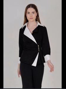 Chic Black & White Top