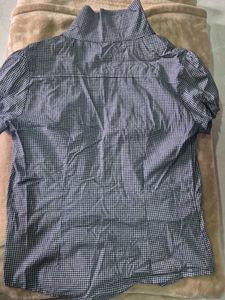 Gingham Ruffle Blouse Made In Italy