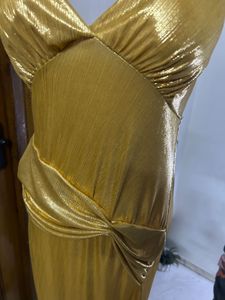 Elegant Gold Maxi Dress