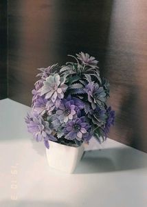Purple Artificial Flower Decor