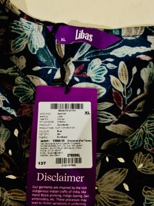 XL Printed Floral Dress and Pants Set