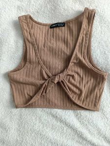 Knotted Crop Tank Top
