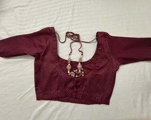 Maroon Blouse Size XS