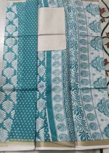 Polo Cotton Silk Sarees With Blouse 6 Meters