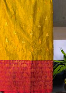 Elegant Maroon &amp; Gold Saree