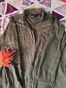 Olive Green Casual Shirt