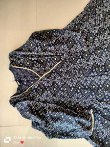 Navy Blue Gawn Kurta