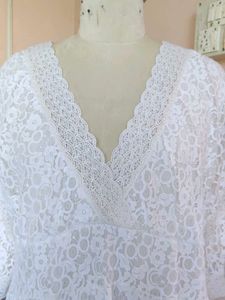 Vintage White Lace Midi Dress