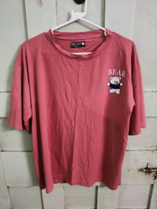 🎀 Korean Pink Bear T-Shirt, Ultra Soft & Cozy