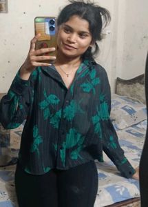 Floral Print Button-Down Shirt
