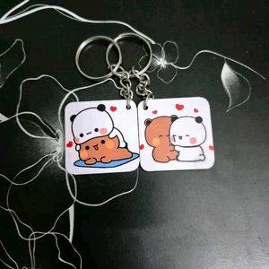 Cute Dudu Bubu 🐻 🐼  couple Keychains