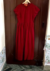 Maroon Maxi Dress