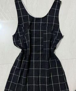 Plaid Sleeveless Dress