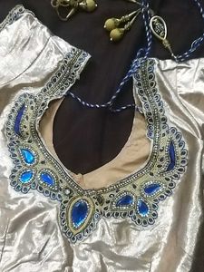 Elegant Black Dupatta with Gold &amp; Sequin Border