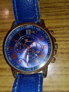 Vintage Geneva Blue Watch