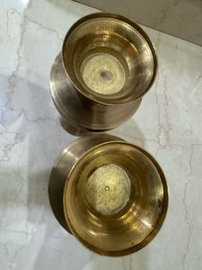Brass Flower Vases (Set of 2)
