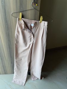 Beige Casual Pants
