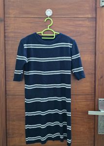 Navy Blue Sweater Dress