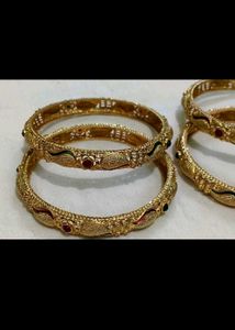 Gold Plated Bangle Set