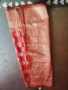 Elegant Red Banarasi Saree