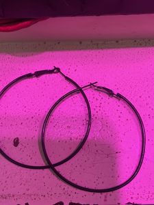 black earrings