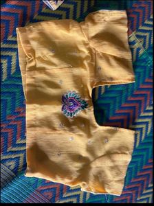 Elegant Yellow Embroidered Saree